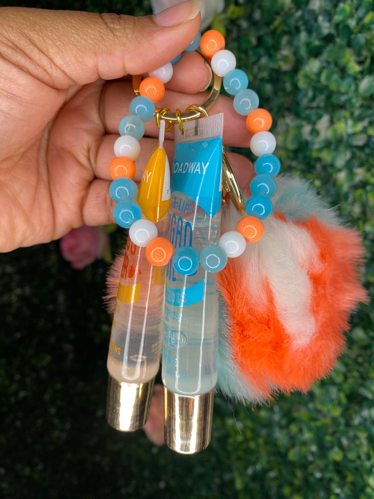Multi Color Lip Gloss Keychain