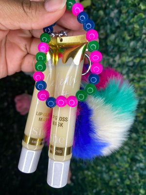 Multi Color Lip Gloss Keychain