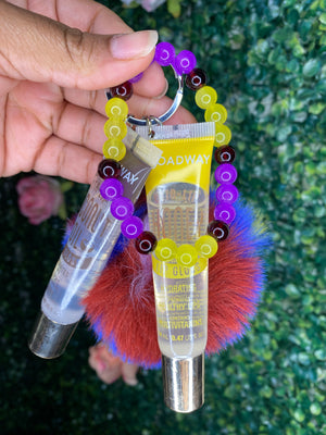 Multi Color Lip Gloss Keychain