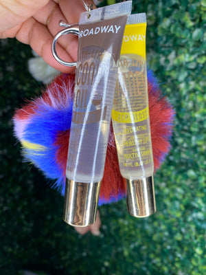 Multi Color Lip Gloss Keychain