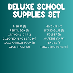School Supplies Set | Shirt Included