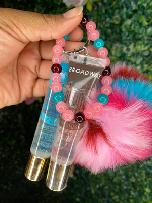 Multi Color Lip Gloss Keychain