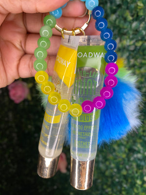 Multi Color Lip Gloss Keychain